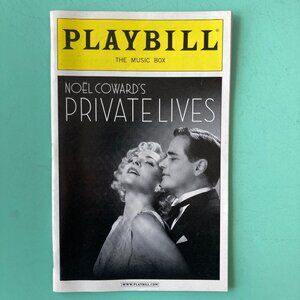 Playbill Private Lives Kim Cattrall & Paul Gross Broadway 2011 Sir Richard Eyre